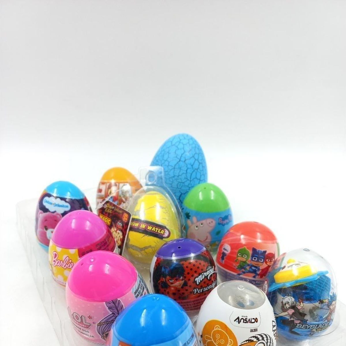 GENERICO - Pack de Huevos de Pascua Sorpresas con Autos Armables