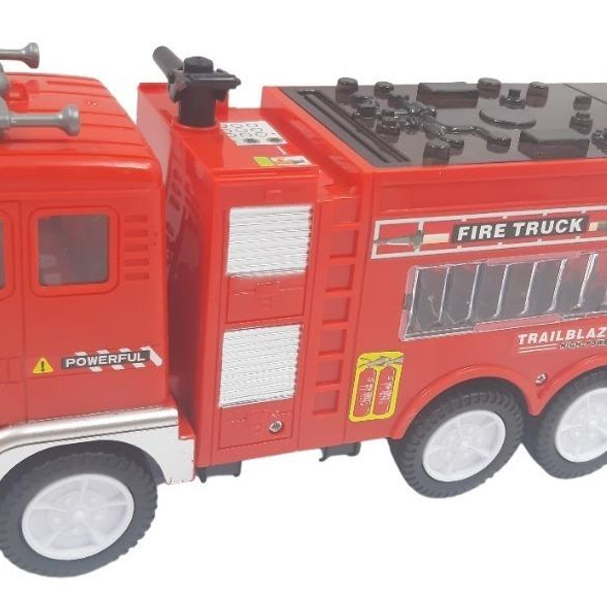 GENERICO - Camión Grúas de Bomberos con Luces y Sonido 25cm