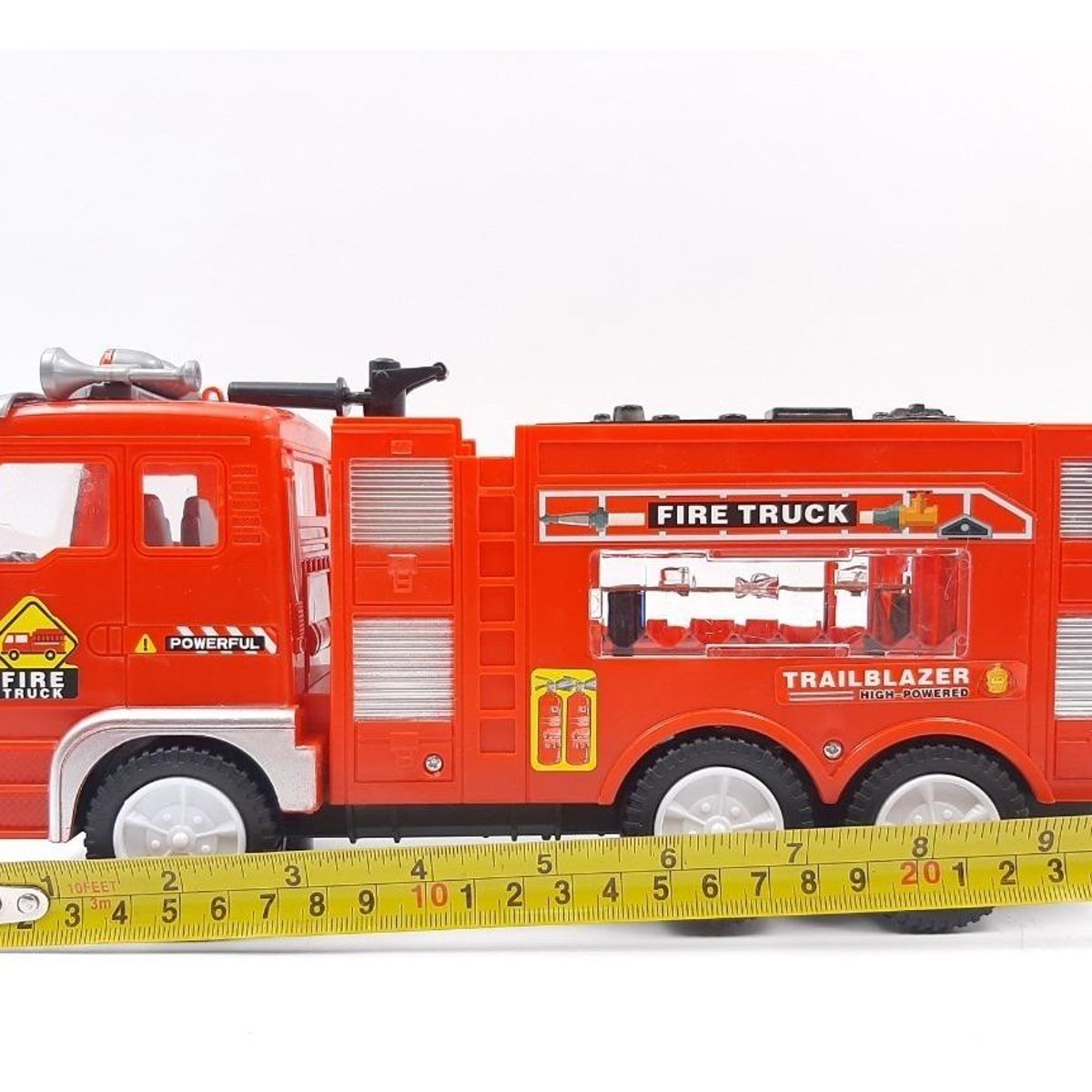 GENERICO - Camión Grúas de Bomberos con Luces y Sonido 25cm