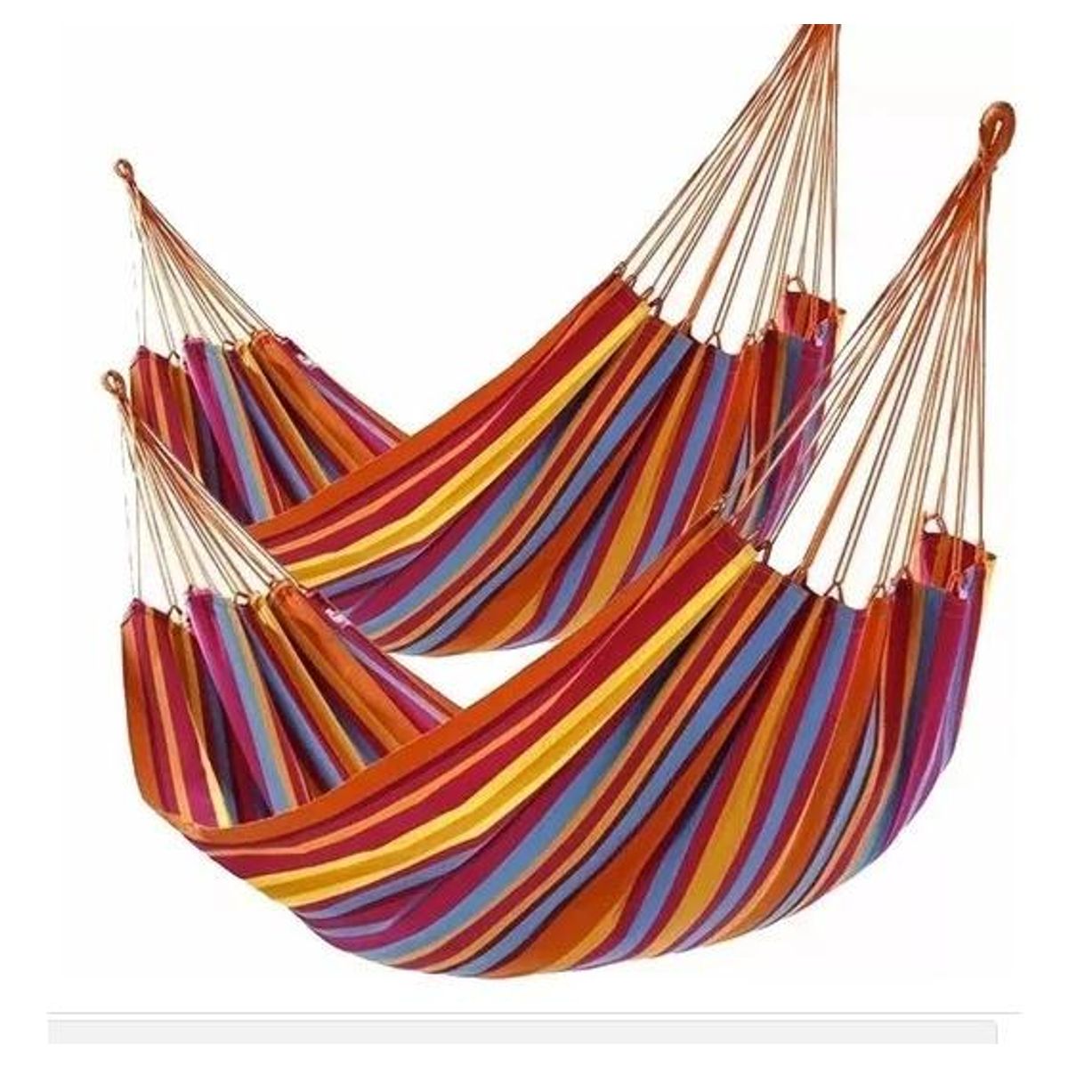 GENERICO - Pack de 2 Hamacas de Algodón Premium para 2 Personas