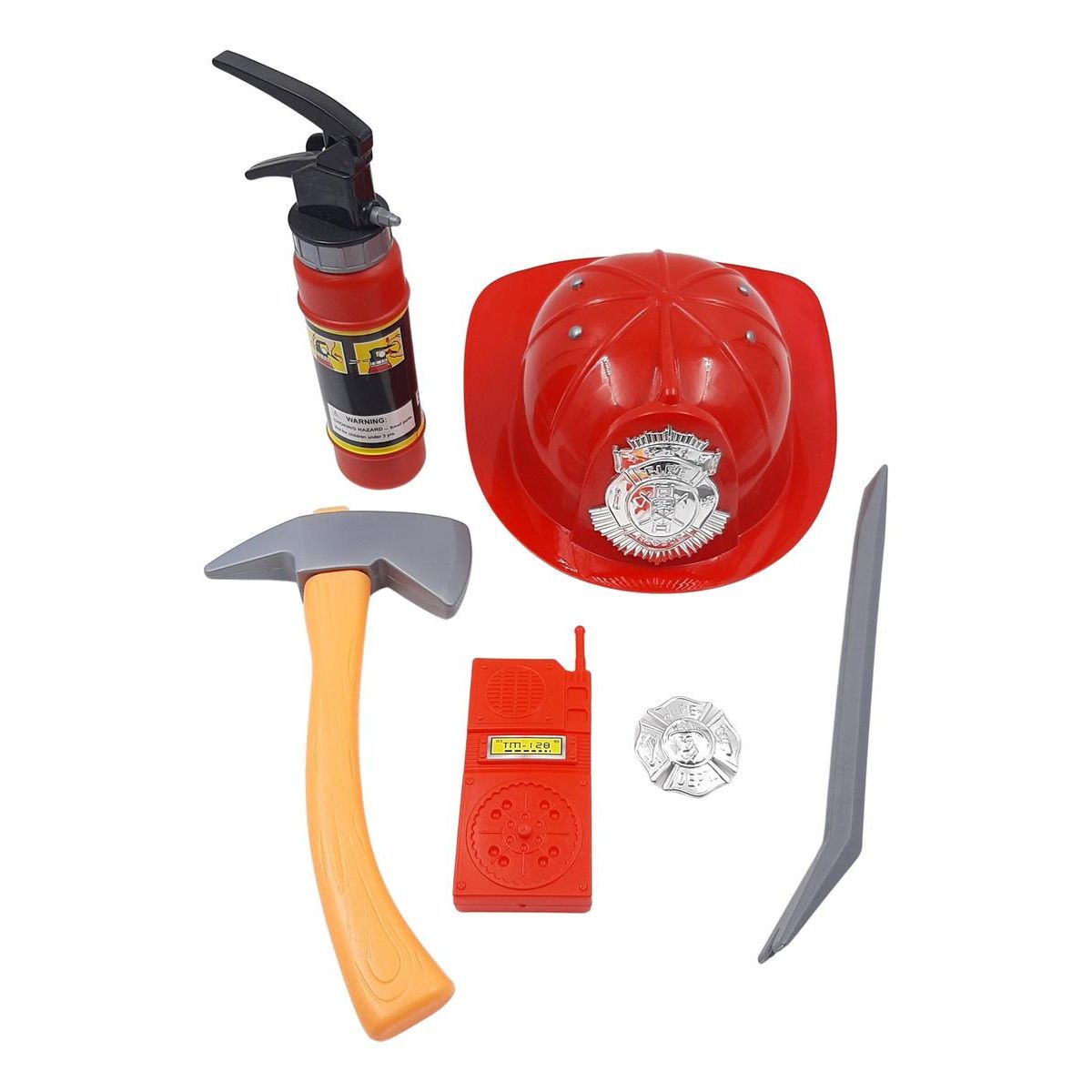 GENERICO - Set de Bomberos para Niños con Casco y Accesorios