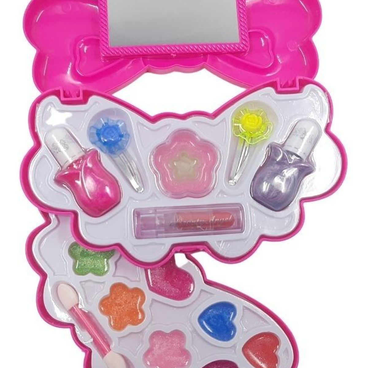 GENERICO - Set de Maquillaje y Accesorios de Uñas para Niñas Mariposa