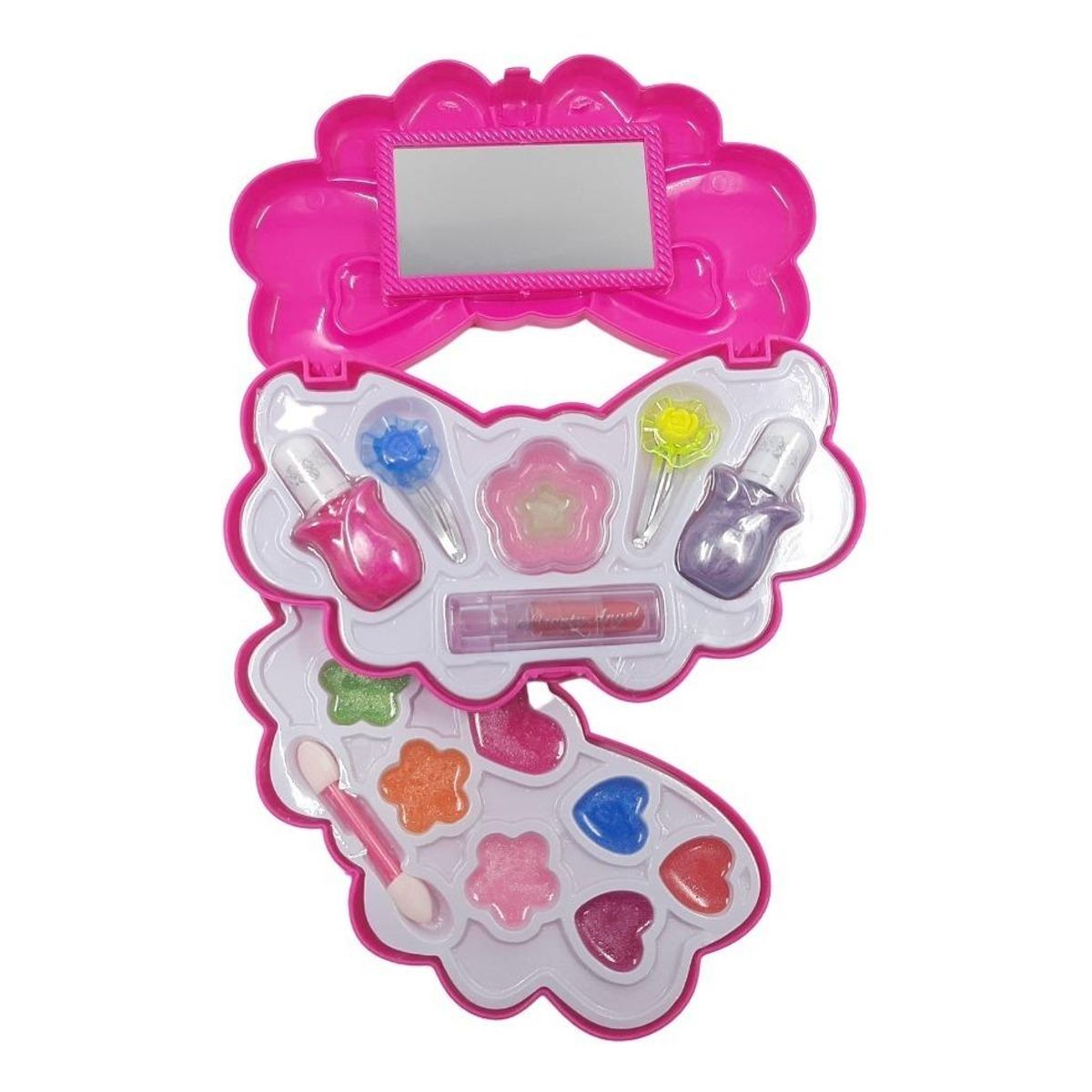 GENERICO - Set de Maquillaje y Accesorios de Uñas para Niñas Mariposa