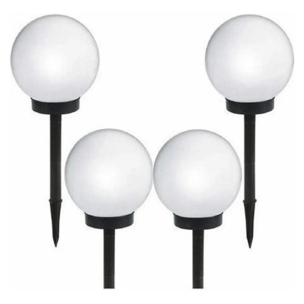 GENERICO - Pack de 4 Focos LED Solares para Jardín y Exterior