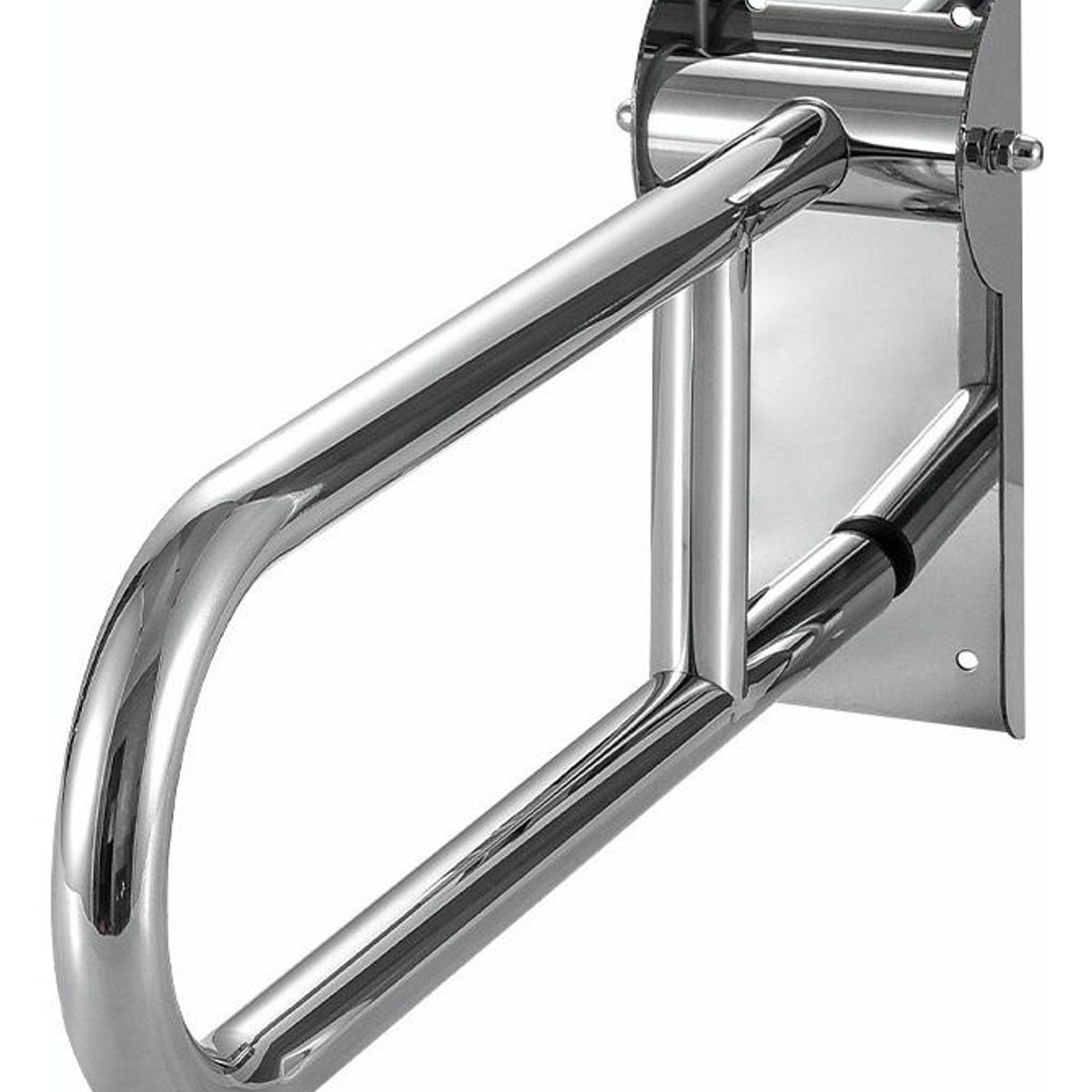 GENERICO - Barra de Seguridad Pasamano Abatible 60 cm en Acero Inoxidable