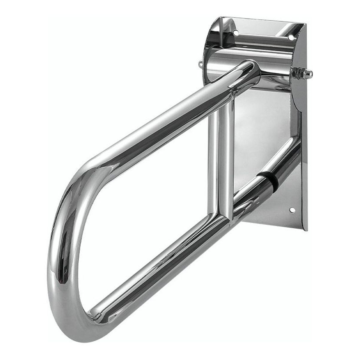 GENERICO - Barra de Seguridad Pasamano Abatible 60 cm en Acero Inoxidable