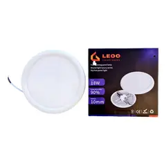 GENERICO - Pack de 10 Focos Panel LED Potente 18W Embutidos con Driver