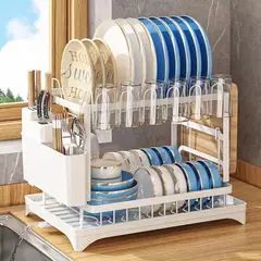 GENERICO - Escurridor de Platos de Acero Inoxidable para Cocina