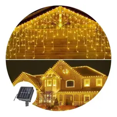 GENERICO - Luces de Navidad Cascada Solar LED 200 luces 5m