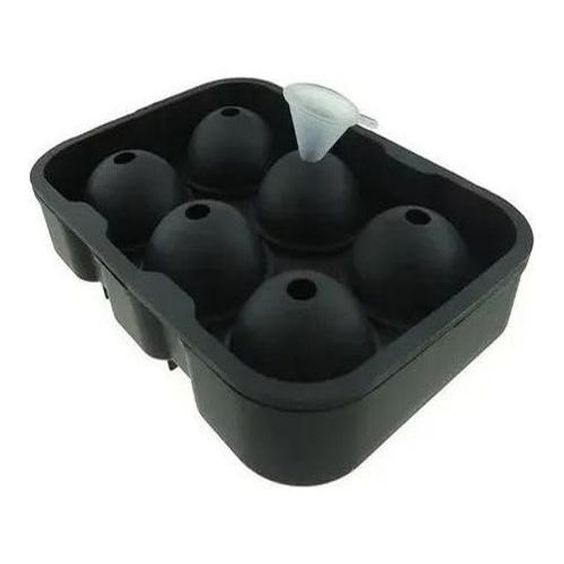 GENERICO - Molde de Silicona para Hielo en Forma de Bola - 6 Cavidades