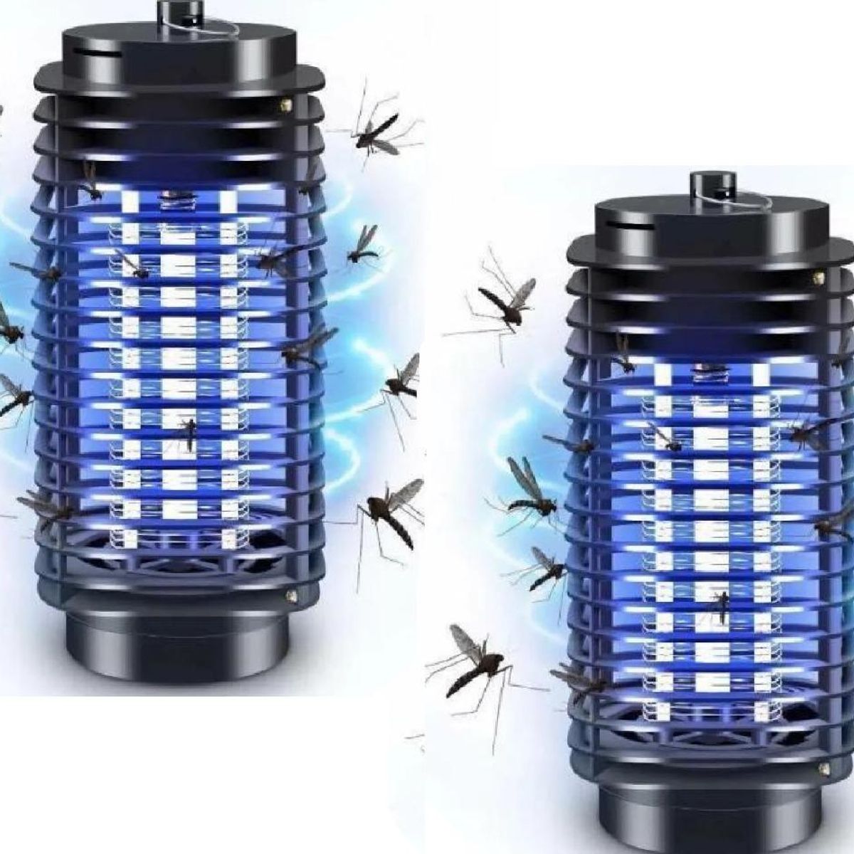 GENERICO - Pack de 2 Lámparas Eléctricas Mata Insectos 3D