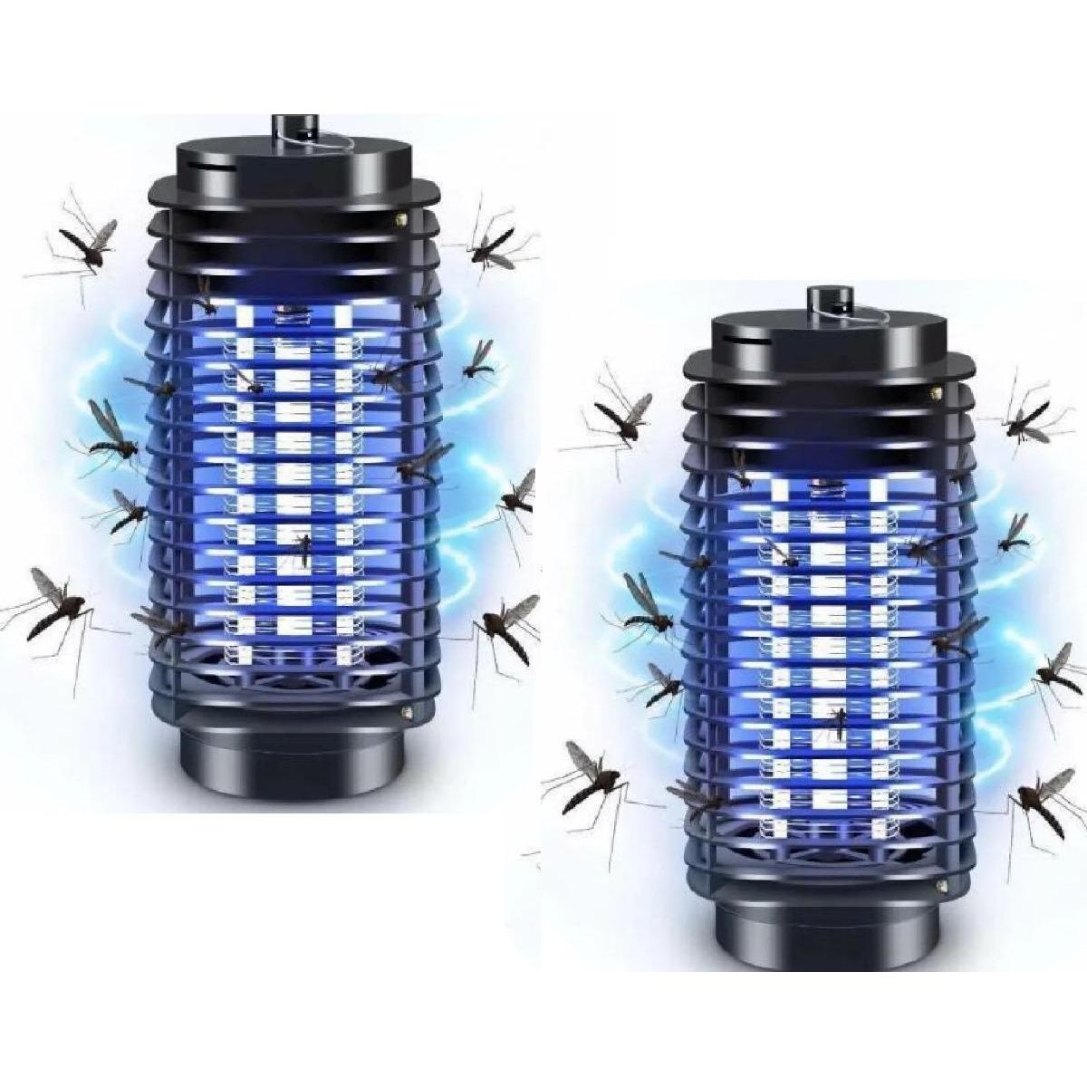 GENERICO - Pack de 2 Lámparas Eléctricas Mata Insectos 3D