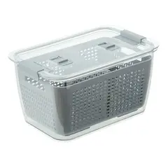 GENERICO - Contenedor Multifuncional para Frutas y Verduras con Drenaje