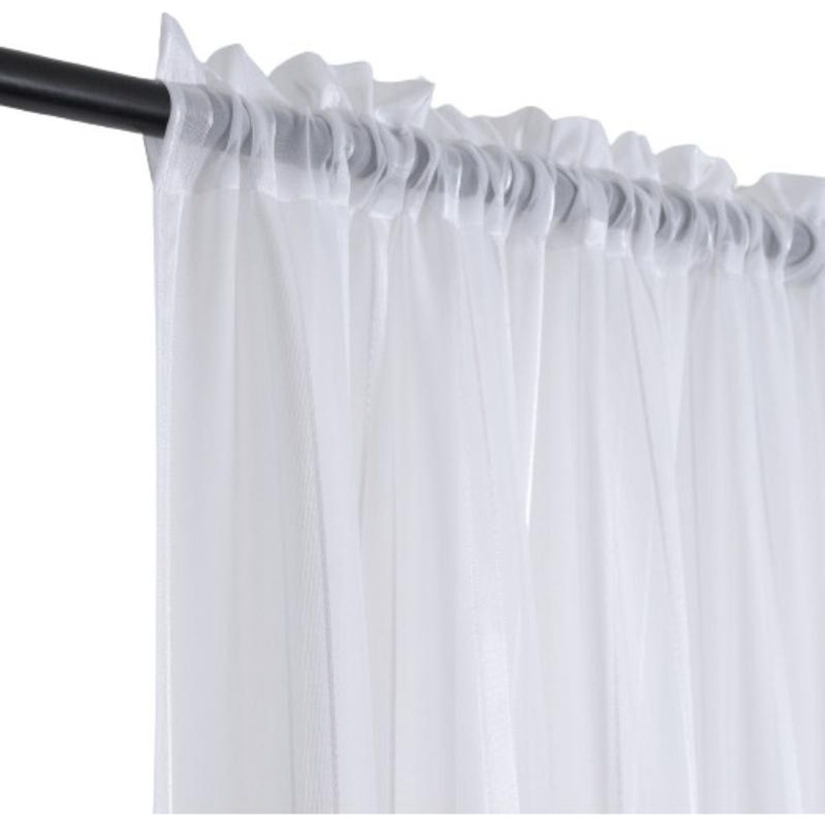 GENERICO - Cortina de Velo Liso Blanca 140x220 cm - Ideal para Decoración
