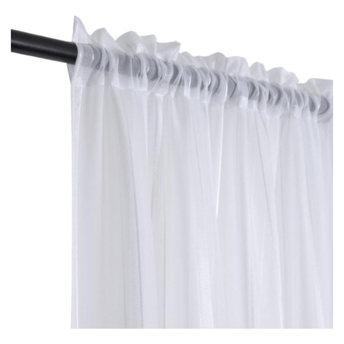 GENERICO - Cortina de Velo Liso Blanca 140x220 cm - Ideal para Decoración