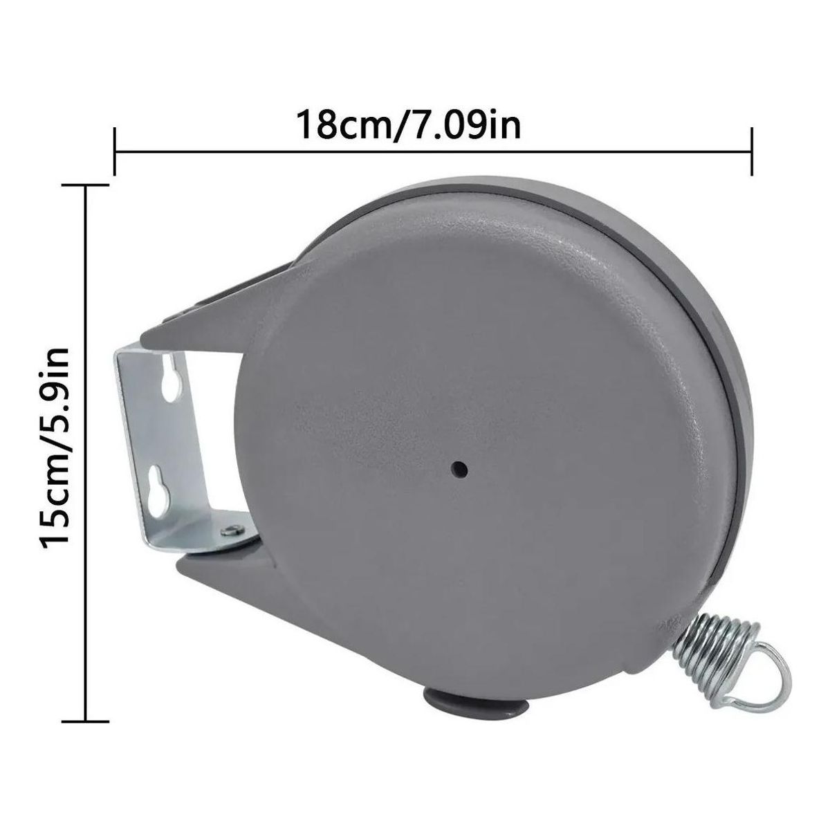 GENERICO - Tendedero Retráctil Inoxidable de 15 metros para Ropa