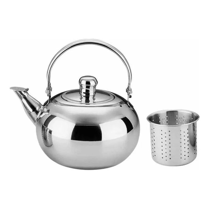 GENERICO - Tetera de Acero Inoxidable con Filtro para Té y Agua