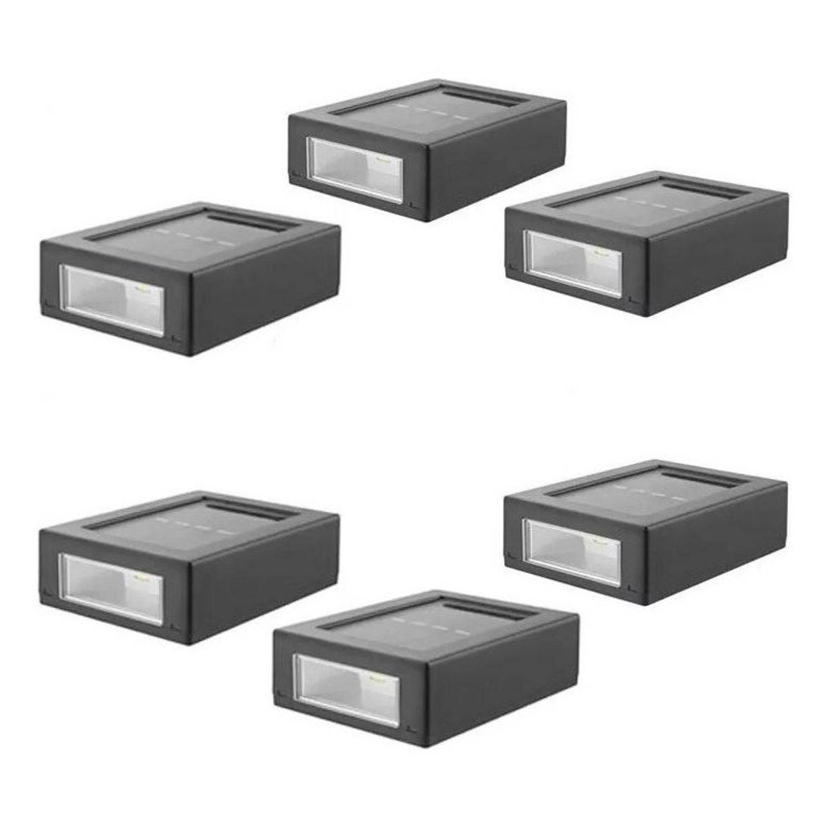 GENERICO - Pack de 6 Lámparas Solares LED Decorativas para Pared Exterior