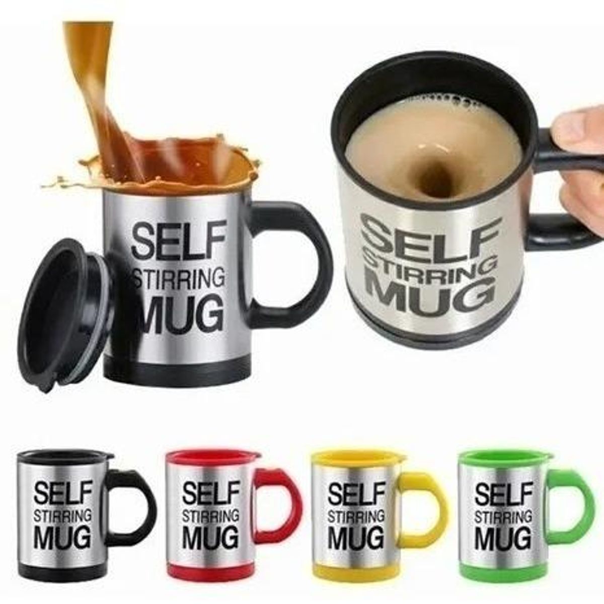 GENERICO - Tazón Automático con Revolvedor Eléctrico de 400 ml