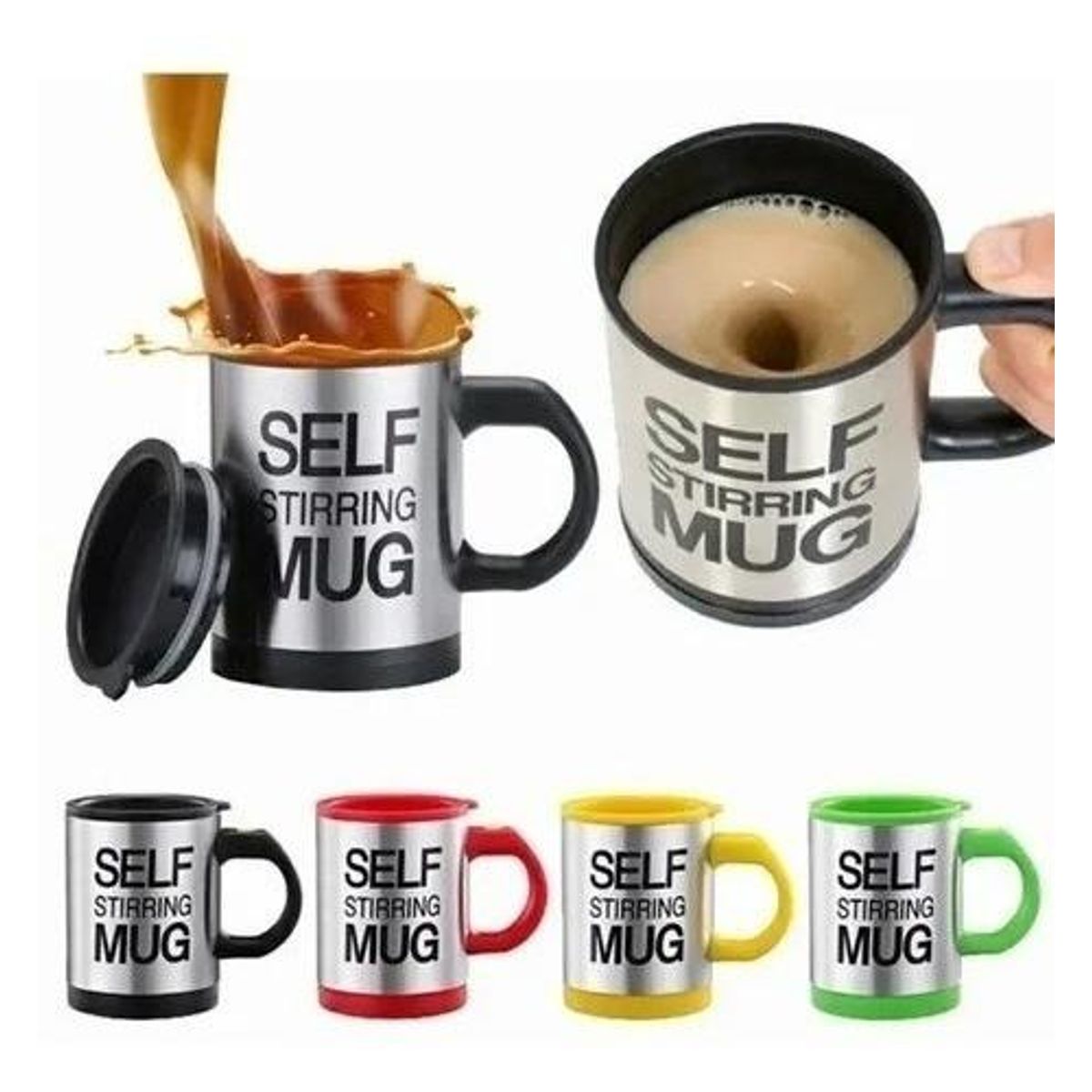 GENERICO - Tazón Automático con Revolvedor Eléctrico de 400 ml