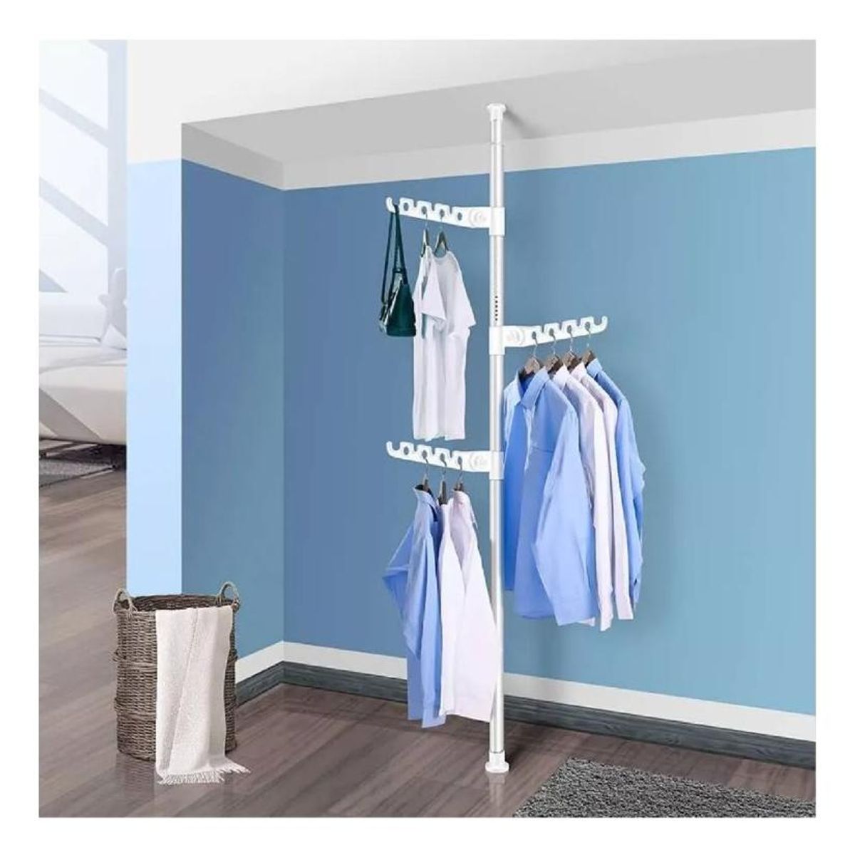 GENERICO - Tendedero Vertical Colgador De Ropa Plegable y Ajustable