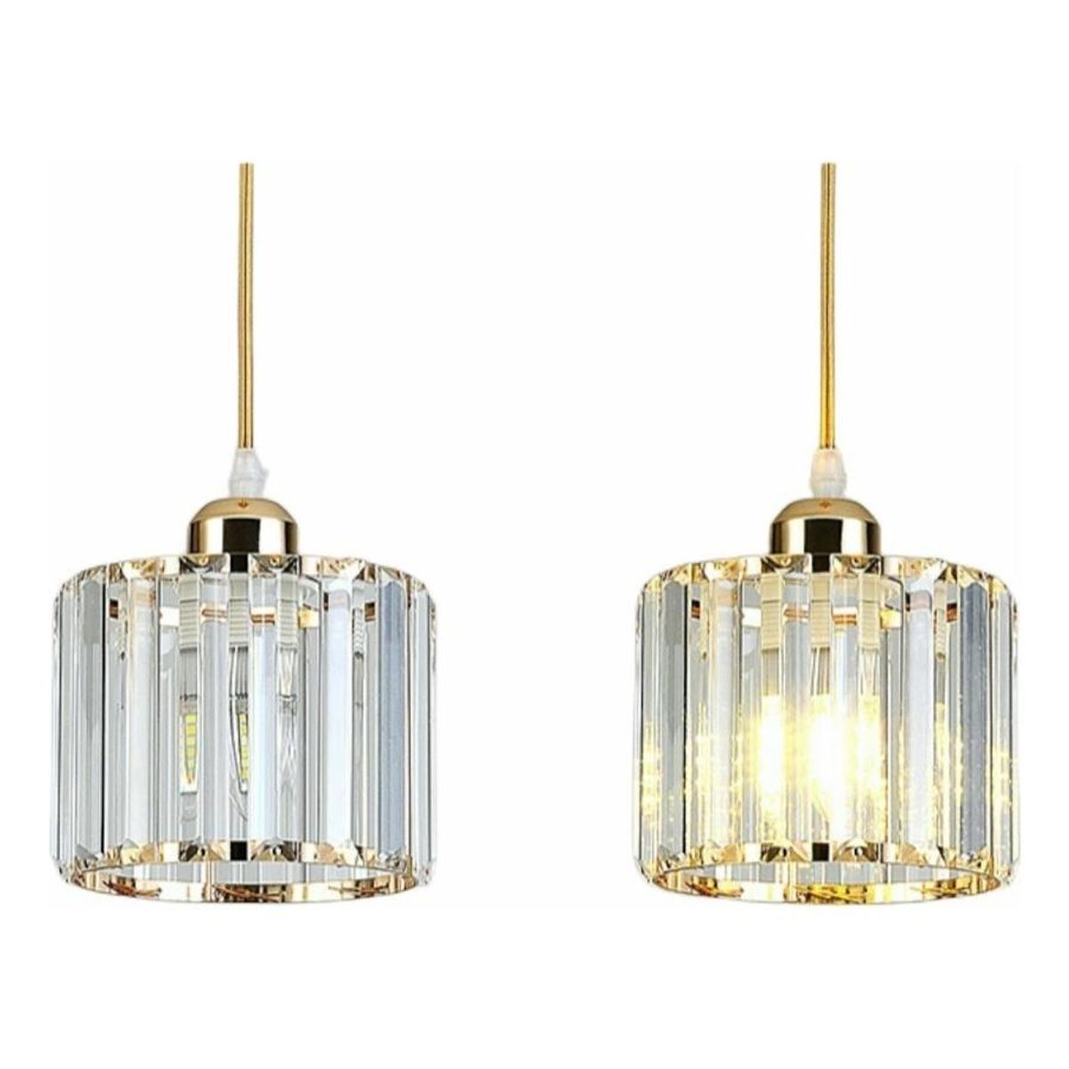 GENERICO - Lámpara Colgante Nórdica de Cristal para Dormitorio