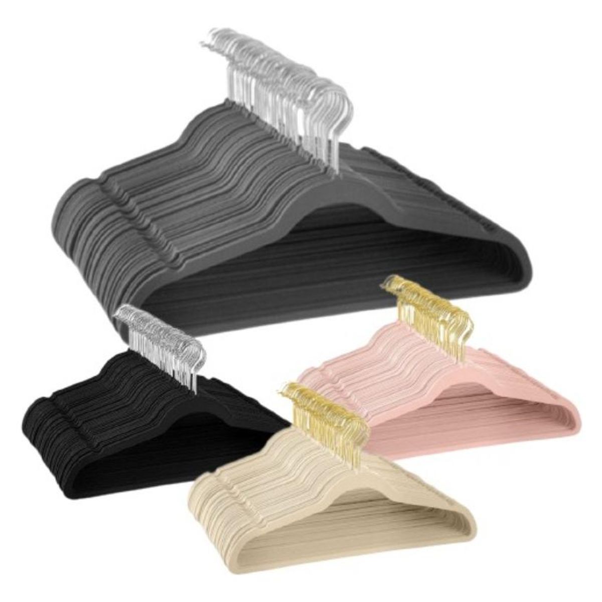 GENERICO - Ganchos de Terciopelo Antideslizantes Pack de 50 Unidades