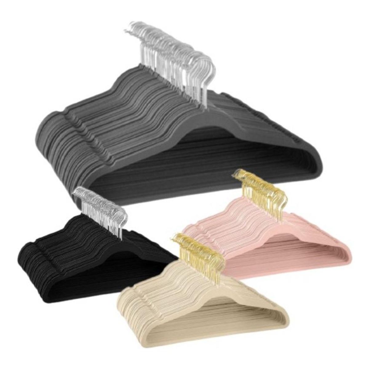 GENERICO - Ganchos de Terciopelo Antideslizantes Pack de 50 Unidades