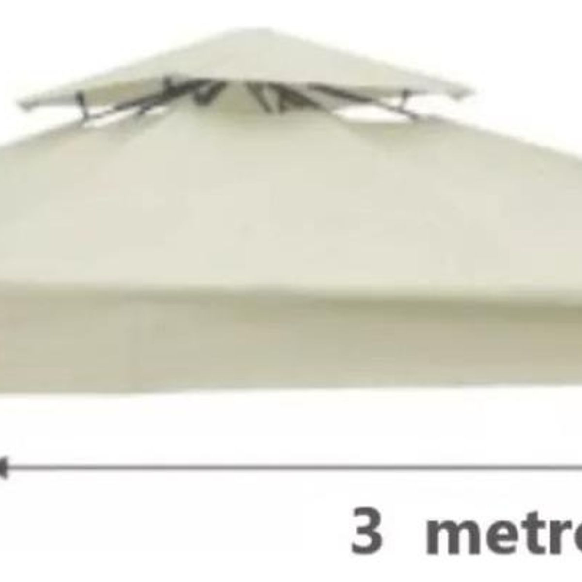 GENERICO - Repuesto de Techo 3x3 Mt para Toldos o Pérgolas