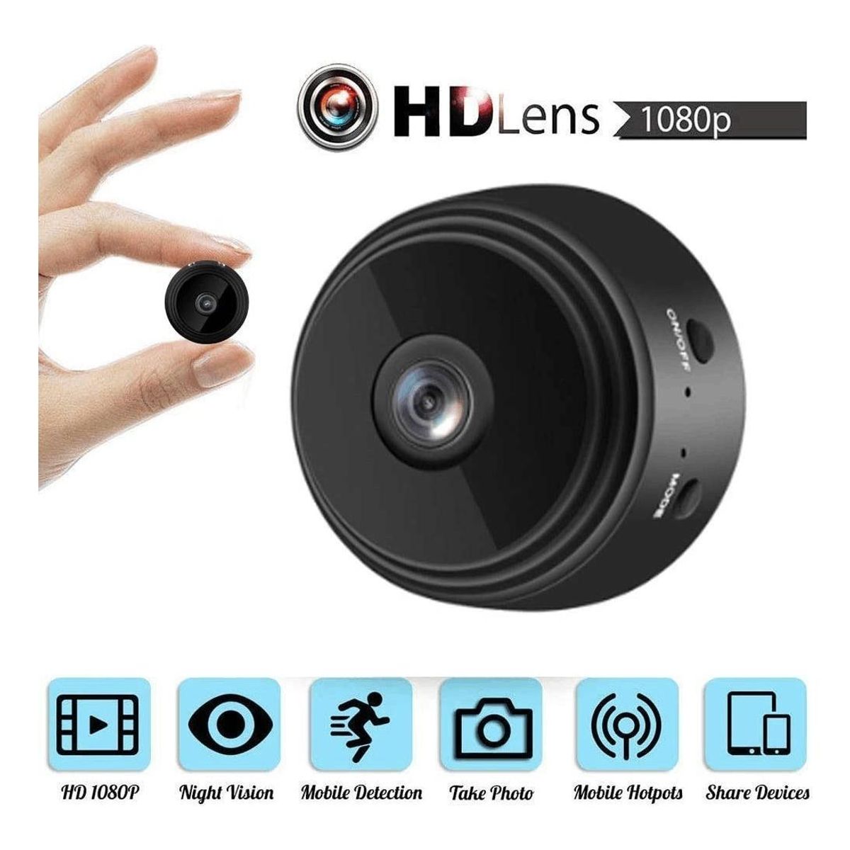 GENERICO - Cámara Espía IP Inalámbrica con Visión Nocturna y Detección de Movimiento