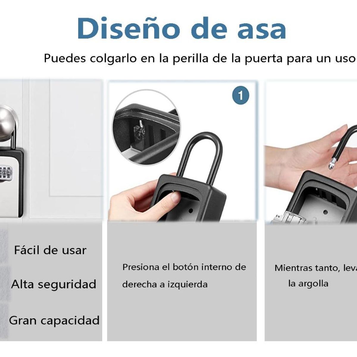 GENERICO - Caja de Seguridad para Llaves con Combinación Montable