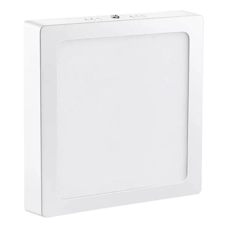 GENERICO - Foco LED Panel Plafón Cuadrado 12W Luz Fría de 6500K