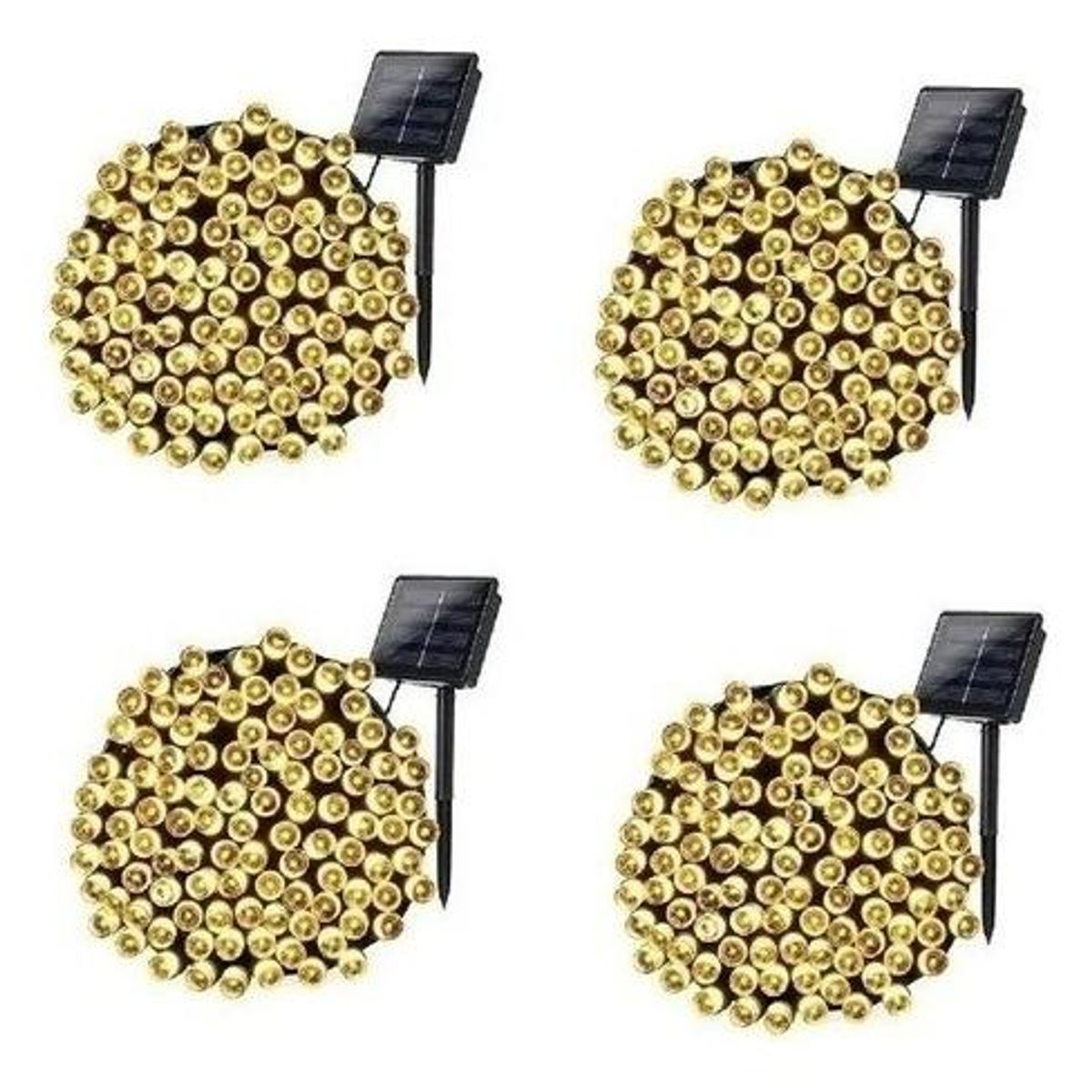 GENERICO - Guirnalda Solar de 100 LED - 10 Metros para Decoración Exterior