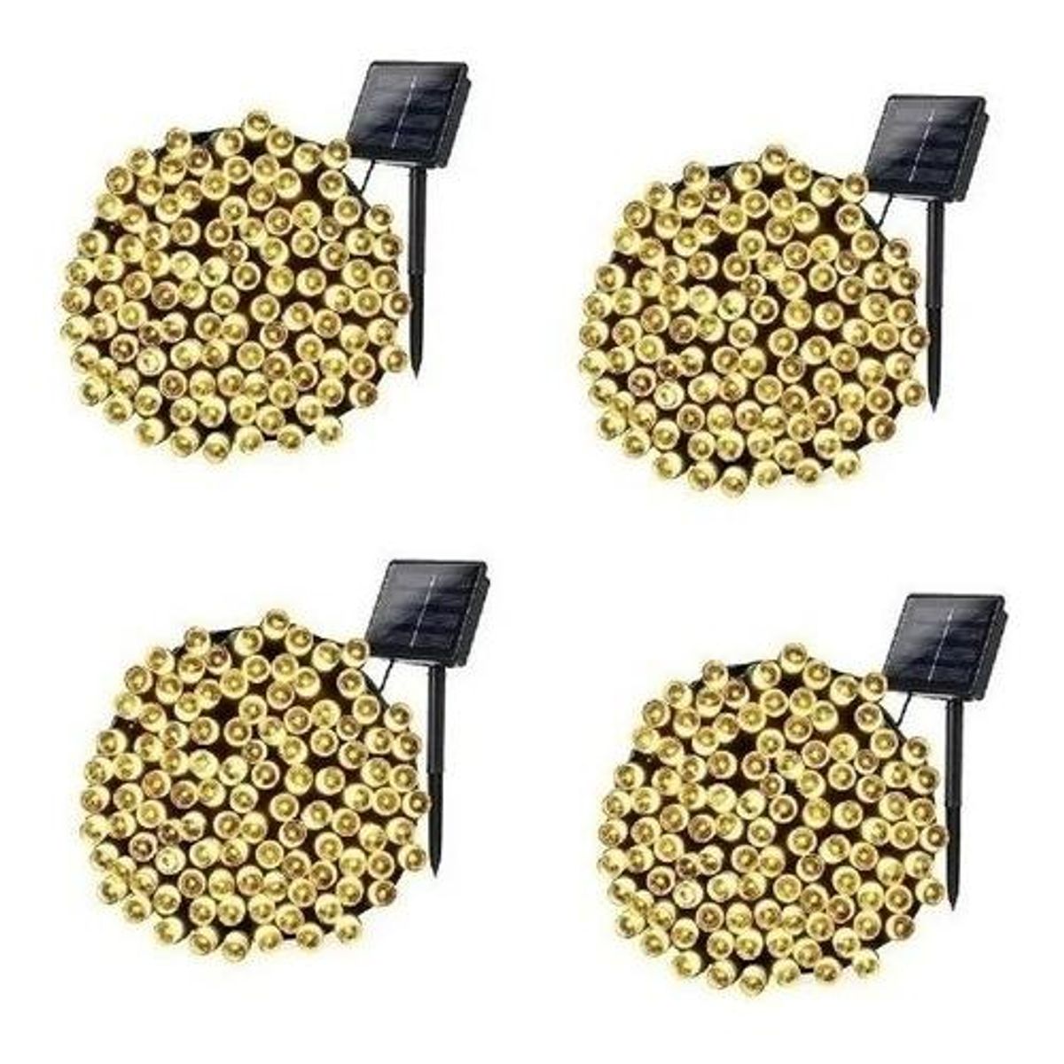 GENERICO - Guirnalda Solar de 100 LED - 10 Metros para Decoración Exterior