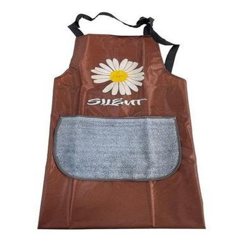 GENERICO - Delantal de Cocina Impermeable con Diseño Floral y Bolsillo