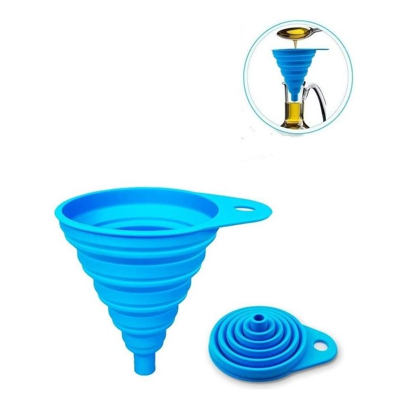 GENERICO - Embudo de Silicona Plegable Multiuso - Resistente al Calor