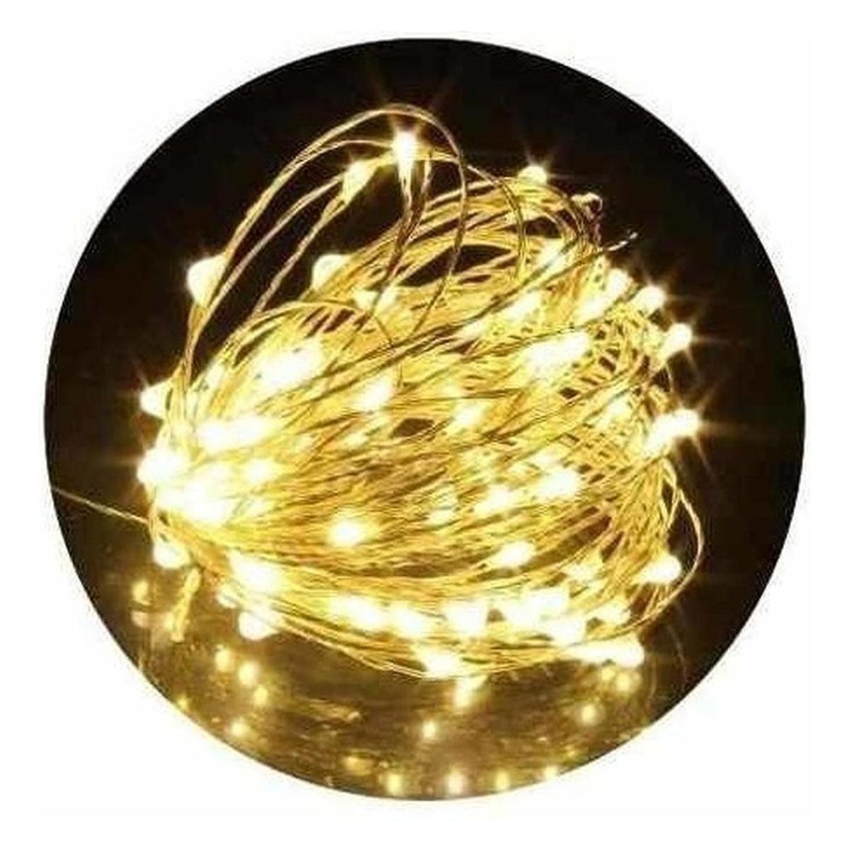 GENERICO - Guirnalda de Luces LED Cálida 50 Metros para Decoración