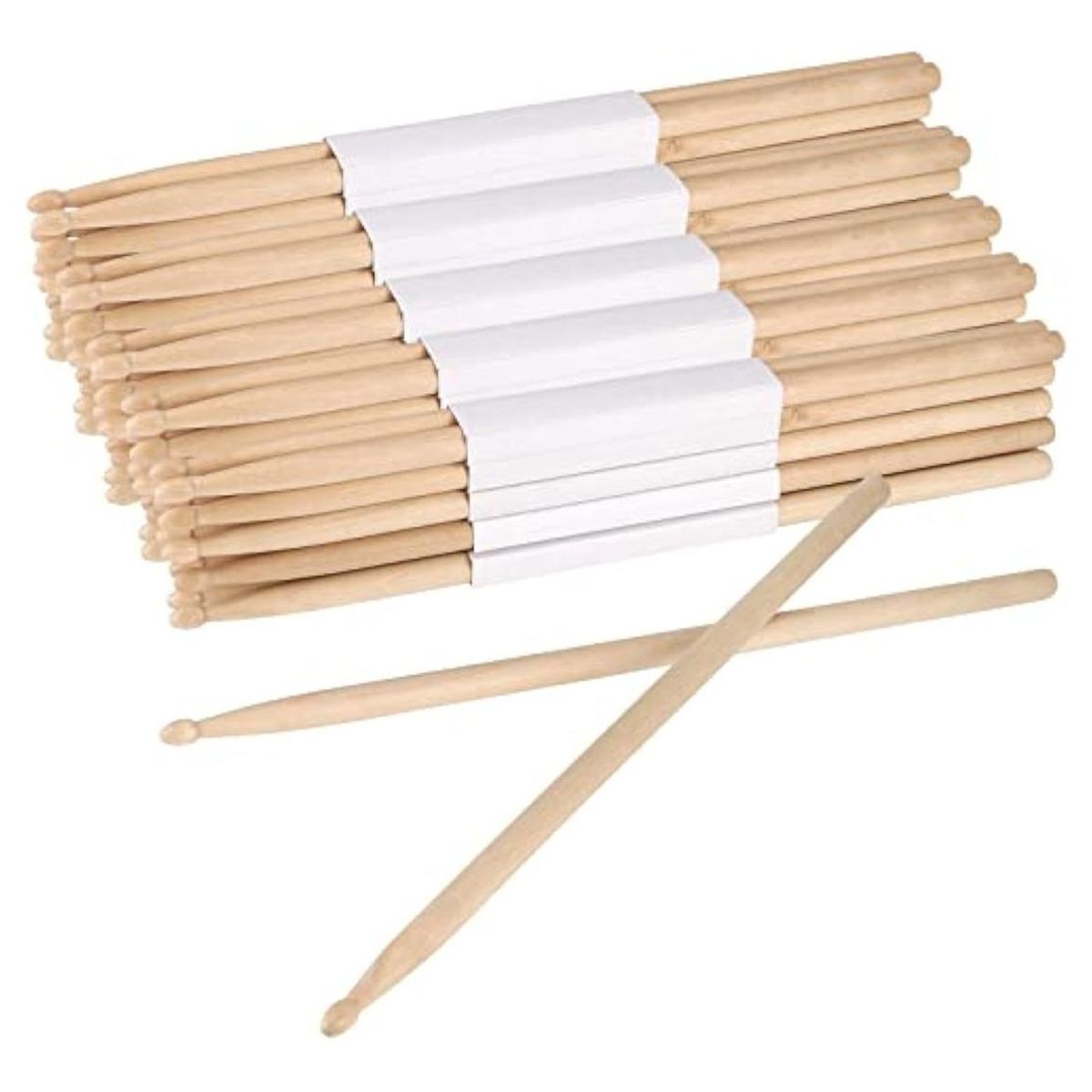 GENERICO - Baquetas de Madera Hickory 7A 5A y 5B para Percusión