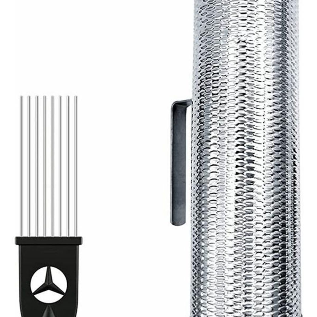 GENERICO - Guiro Torpedo Metálico con Peine - 42 cm