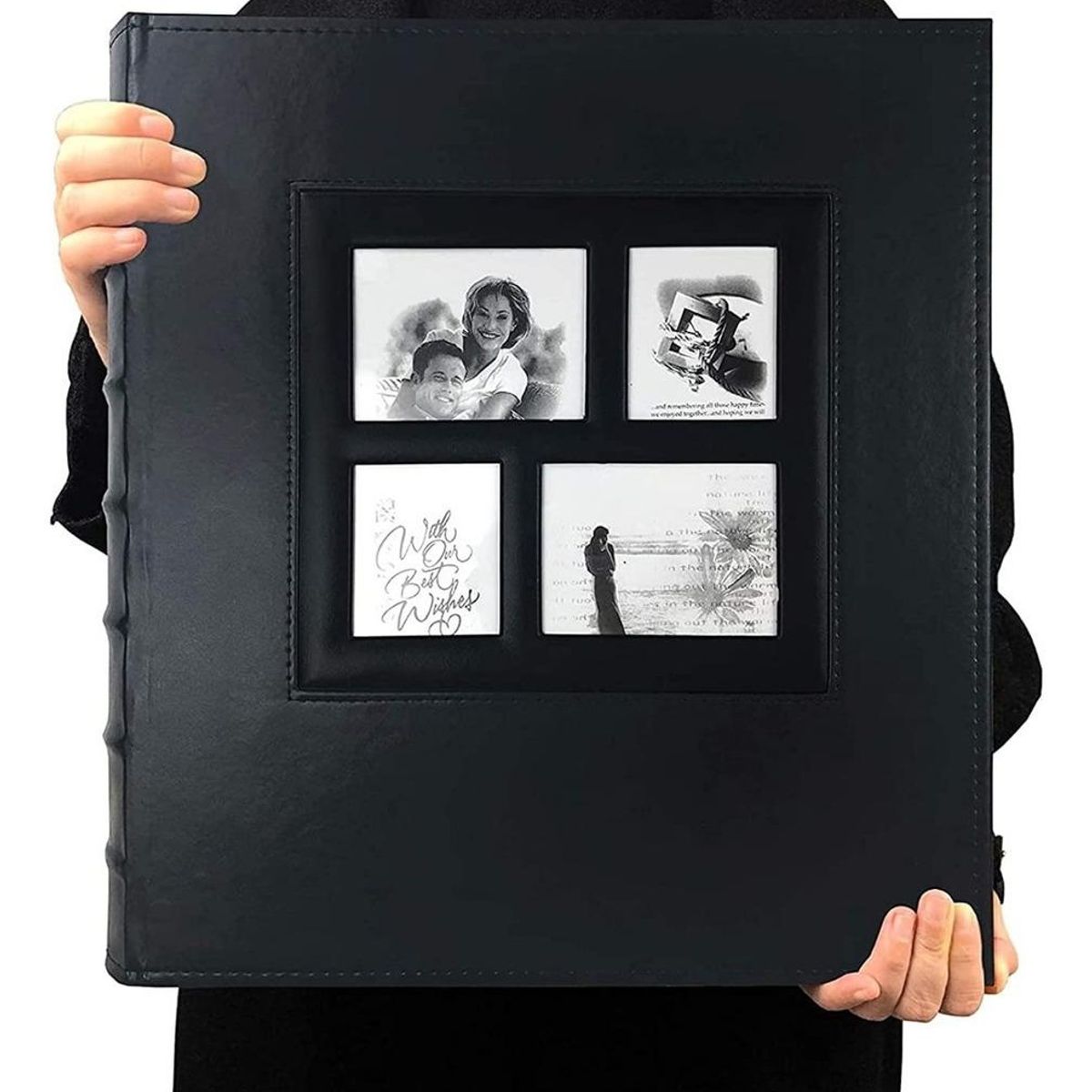GENERICO - Álbum Fotográfico Negro para 600 Fotos