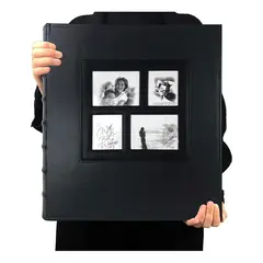 GENERICO - Álbum Fotográfico Negro para 600 Fotos