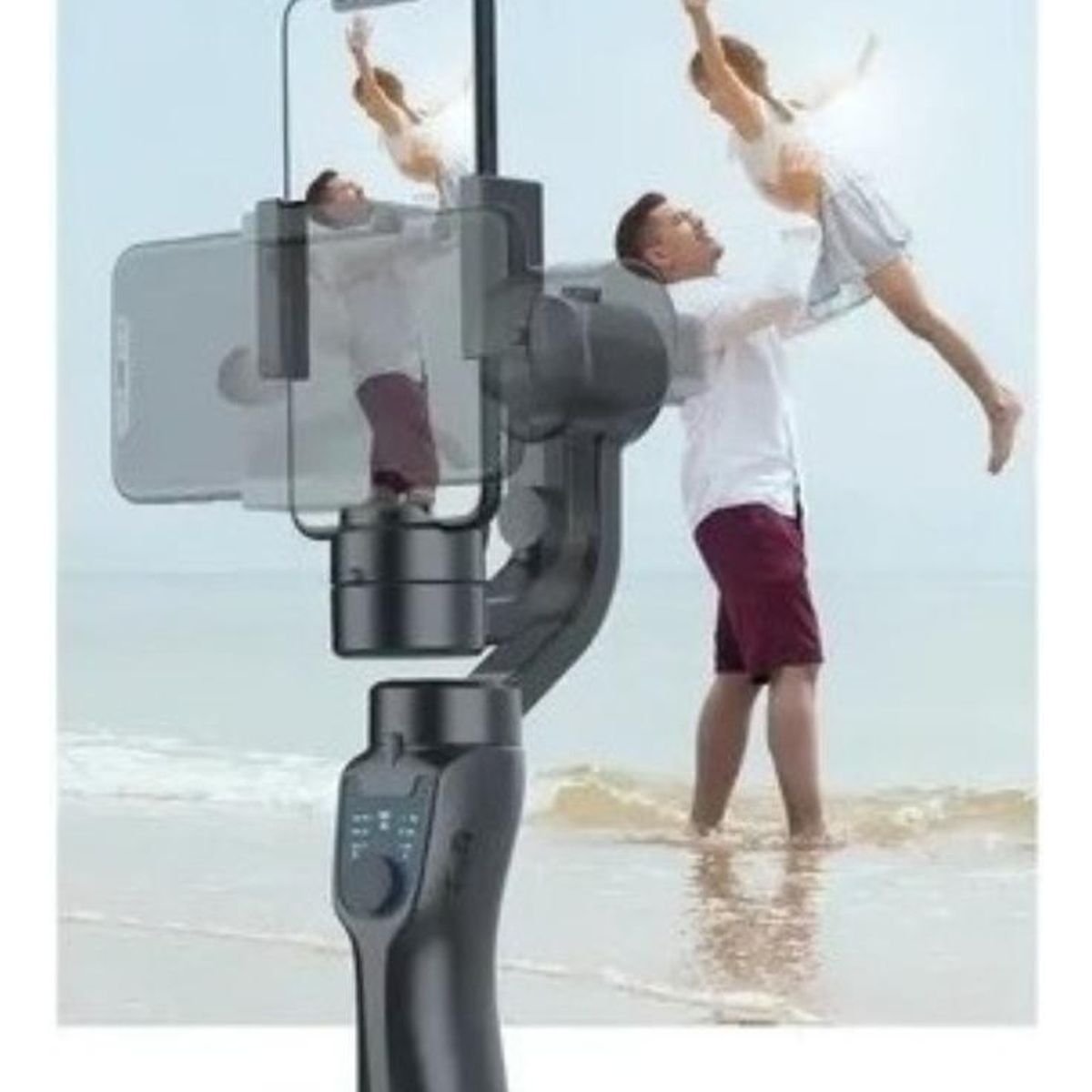 GENERICO - Estabilizador Gimbal de 3 Ejes para Smartphones y Cámaras.