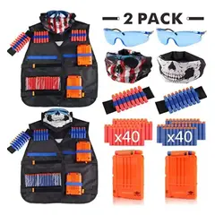 GENERICO - Kit Chaleco Táctico para Niños con Gafas y Dardos