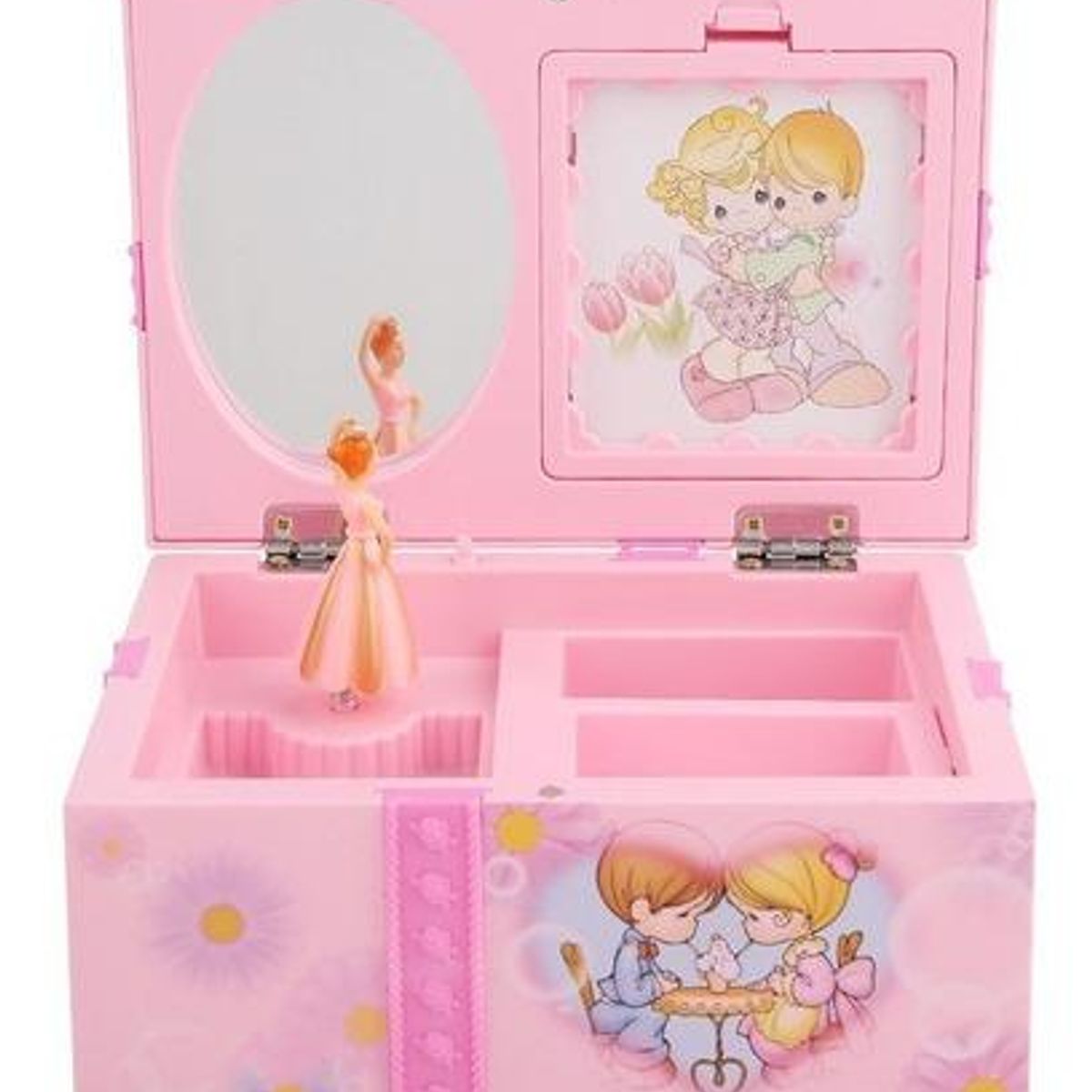 GENERICO - Caja de Música Rosa Joyero Infantil con Melodía.