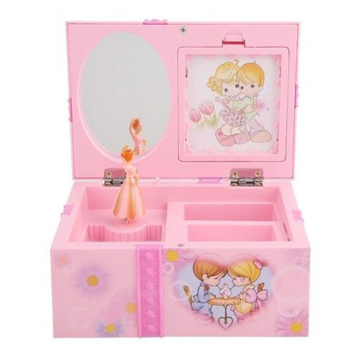 GENERICO - Caja de Música Rosa Joyero Infantil con Melodía.