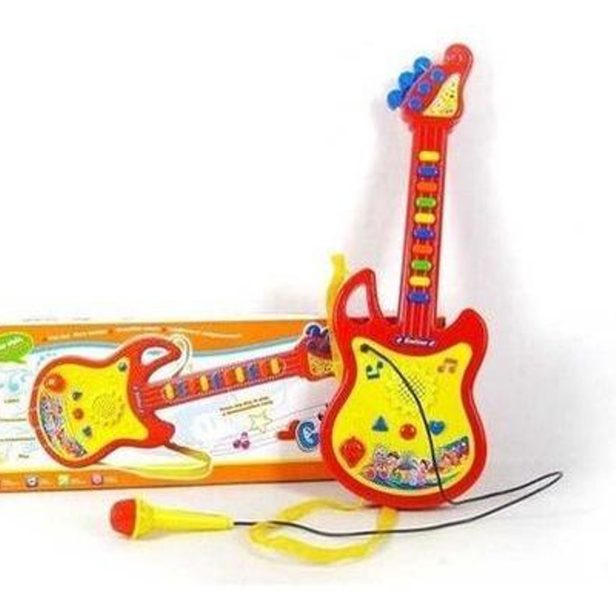 GENERICO - Guitarra Interactiva Musical con Micrófono para Niños
