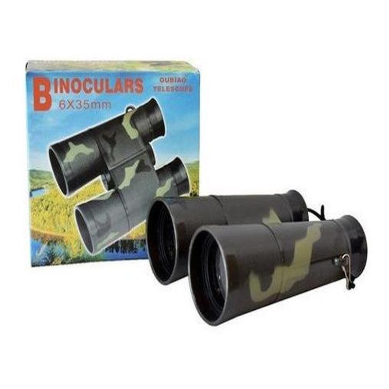 GENERICO - Binoculares Infantiles de Juguete en Negro y Verde