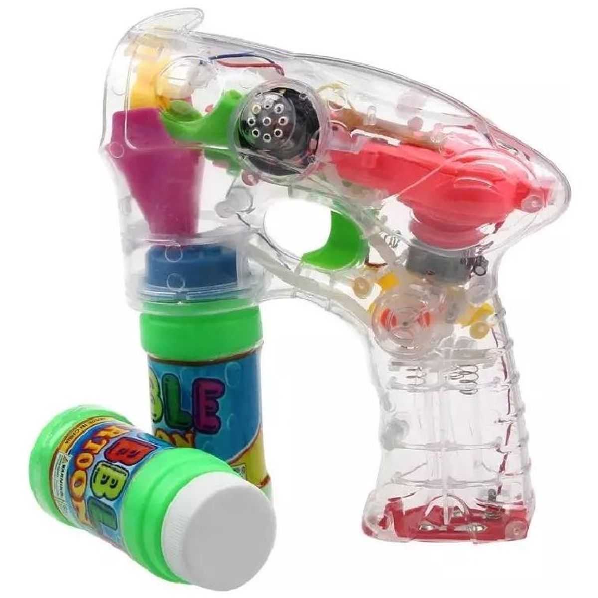 GENERICO - Pistola Lanza Burbujas Con Luz y Sonido Interactiva
