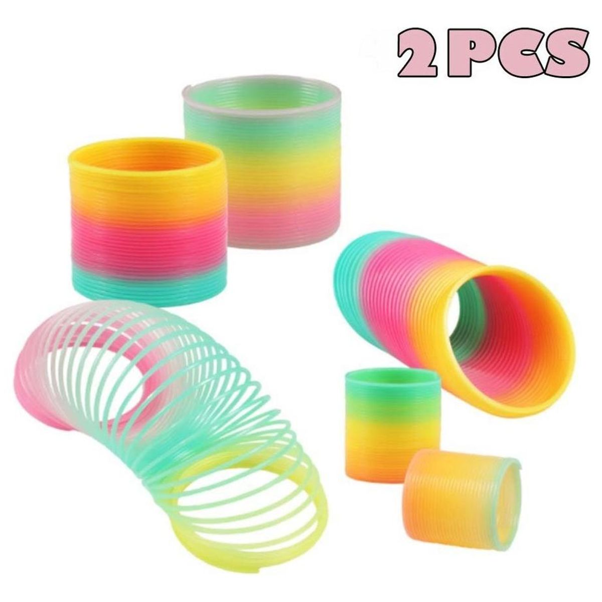 GENERICO - Resorte Helicoidal Arcoíris para Desarrollo Infantil