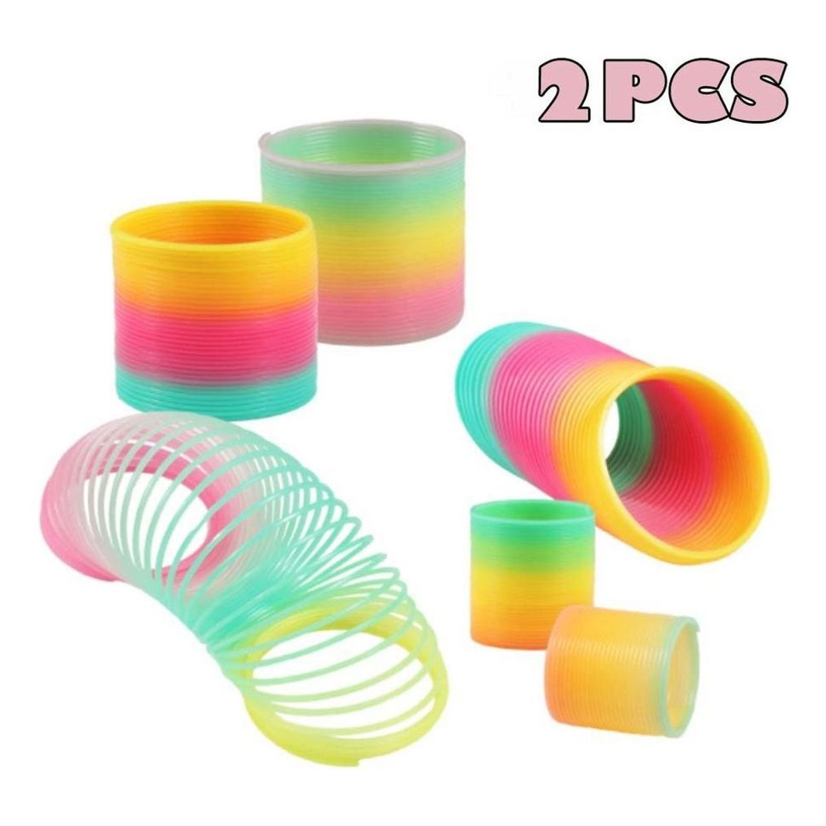 GENERICO - Resorte Helicoidal Arcoíris para Desarrollo Infantil